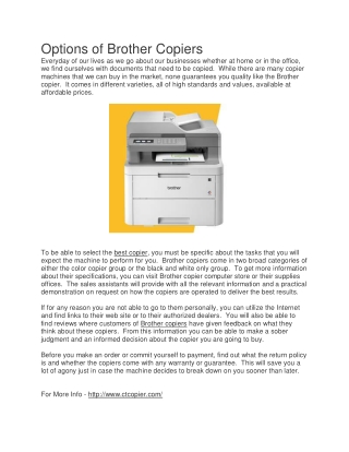 The Xerox Copier - Is It The Right Choice