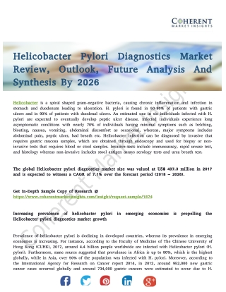 Helicobacter Pylori Diagnostics Market To Witness An Outstanding Growth During 2018–2026