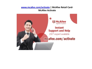 mcafee.com/activate - Install and Activate McAfee Product