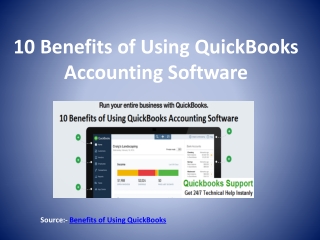 10 Benefits of Using QuickBooks Accounting Software