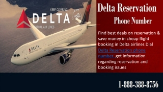 Cheap Flights| Save money on Airline Tickets & Airfare with Delta Reservation Phone Number