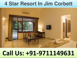 4 Star Resort In Jim Corbett