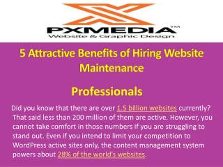 5 Attractive Benefits of Hiring Website Maintenance