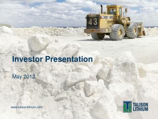 Investor Presentation May 2012