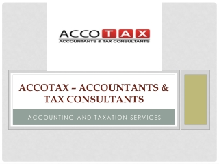 Affordable London Accountants By Accotax