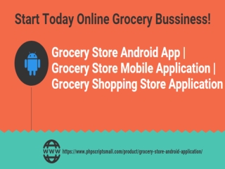Grocery Store Mobile Application | Grocery Shopping Store Application