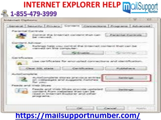 Feel free to connect with our techies at Internet Explorer Help 1-855-479-3999