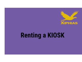 Renting a kiosk