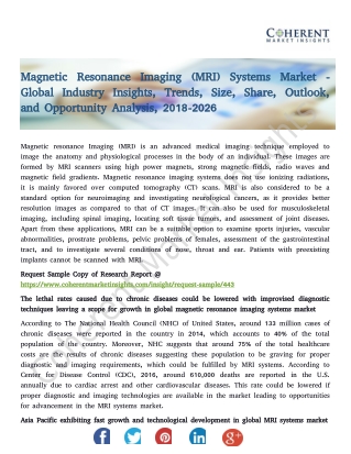 Magnetic Resonance Imaging (MRI) Systems Market - Global Industry Insights, Trends, Size, Share, Outlook, and Opportunit