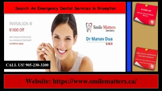 Search An Emergency Dental Services in Brampton