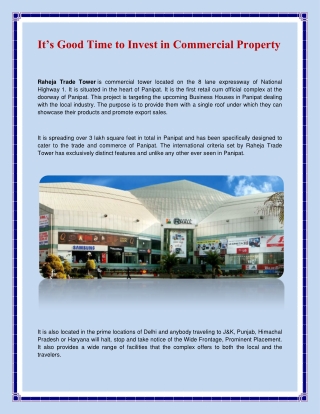 Buy Commercial Space for Shop in Gurgoan