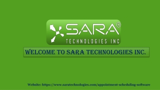 Online Appointment Booking Software | System - Sara Technologies