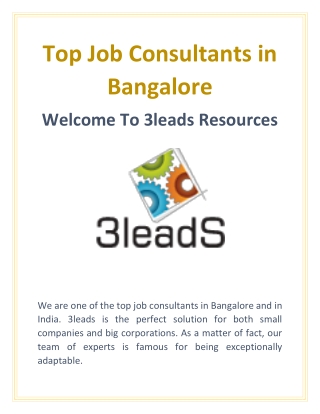 Top job consultants in bangalore