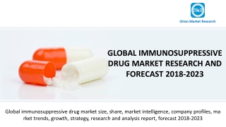 Global Immunosuppressive Drug Market Research and Forecast 2018-2023