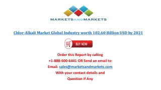Global Chlor-Alkali Market Research Report- Forecast to 2021