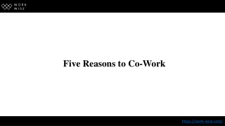 Five Reasons to Co-Work