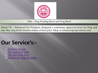 Dog Feeding Bowl Reduce my dogs air intake