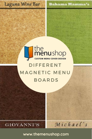 Different magnetic menu boards