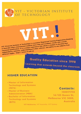VIT | Victorian Institute Of Technology