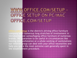 Office.com/setup Activate Office Product