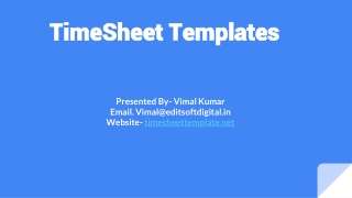Time sheet Template