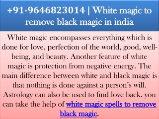 91-9646823014 | White magic to remove black magic in india