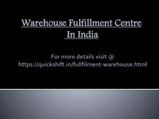 WAREHOUSING IMPORTANCE FOR ECOMMERCE BUSINESSES