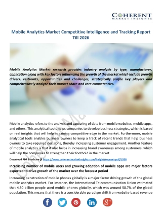 Mobile Analytics Market