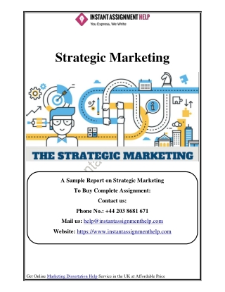 Advantage of Strategic Marketing for Business Development