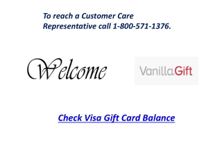 Check Visa Gift Card Balance