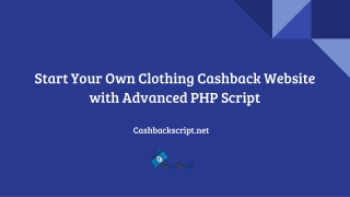 Start Your Own Clothing Cashback Website with Advanced PHP Script