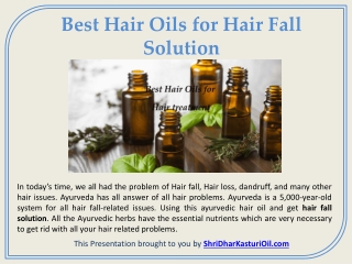 Best Hair Oils for Hair Fall Solution