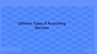 Different Types of Accounting Services