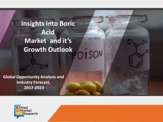 Boric Acid Market: Largest Regional Revenue Share in Near Future