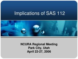 Implications of SAS 112
