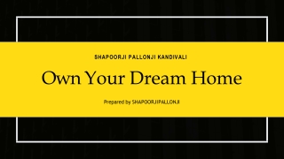 Shapoorji Pallonji Sienna Kandivali By Shapoorji Pallonji | Call 8130629360