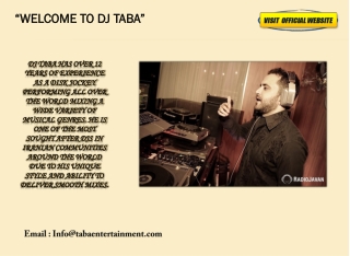 Book DJ Taba for your Wedding DC