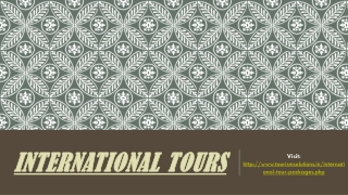 International tours