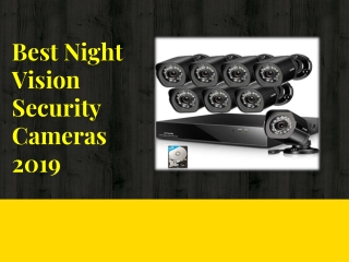Best Night Vision Cameras 2019