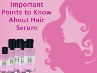 Secrets of the hair serum