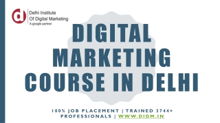 Digital Marketing Training Institute in Dwarka