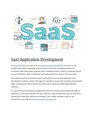 SaaS Application Development