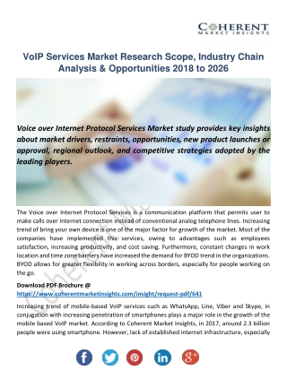 VoIP Services Market Set Explosive Growth By 2026