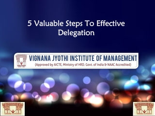5 Valuable Steps To Effective Delegation VJIM Hyderabad