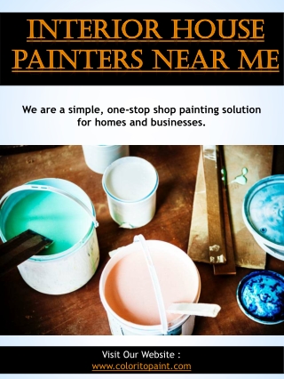 Interior House Painters Near Me