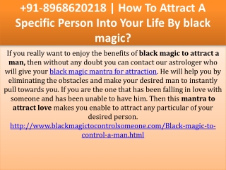 How to attract a men into your life by black magic