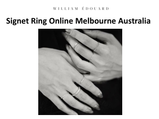 Signet Ring Online Melbourne Australia