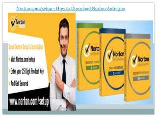 Norton.com/setup - How to Download Norton Antivirus