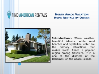 North Abaco Vacation Home Rentals by Owner