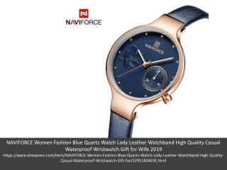 NAVIFORCE Women Fashion Blue Quartz Watch